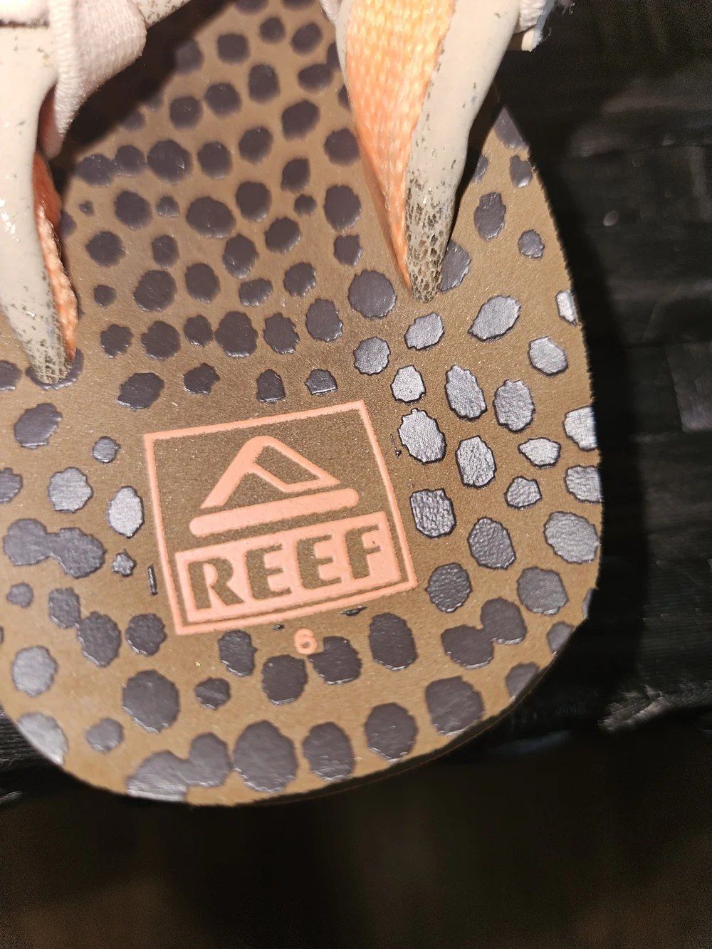Reef Girls Metallic Gold Leopard-Print Slingback Sandals